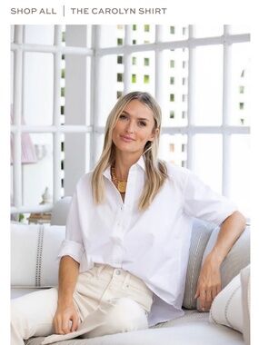 Julia Amory Carolyn Shirt Blanc